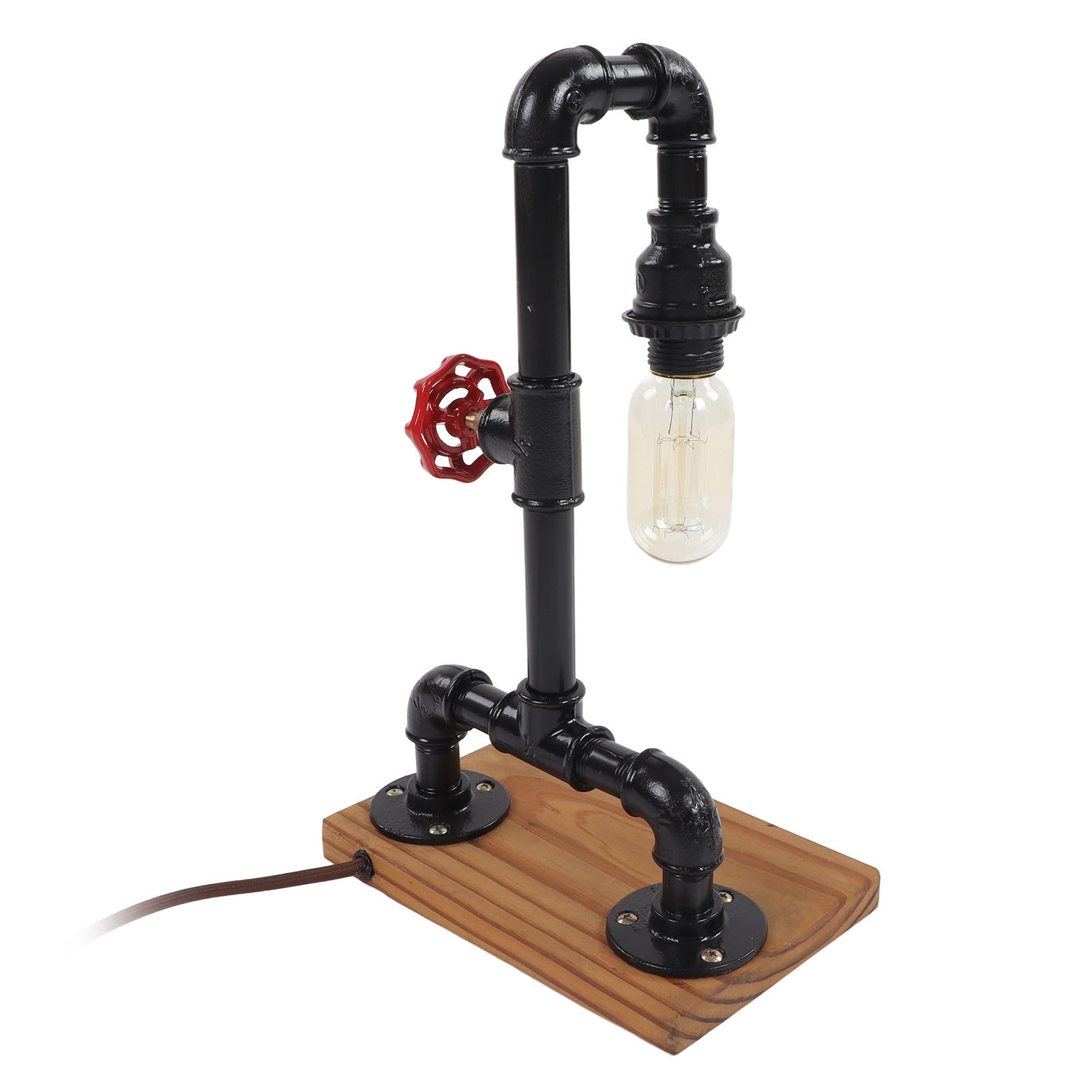 Originelle Led-tischleuchte Im Retro-design In Form Eines Wasserrohrs, 220 V, Dekorative Schreibtischlampe Für Schlafzimmer Oder Restaurant