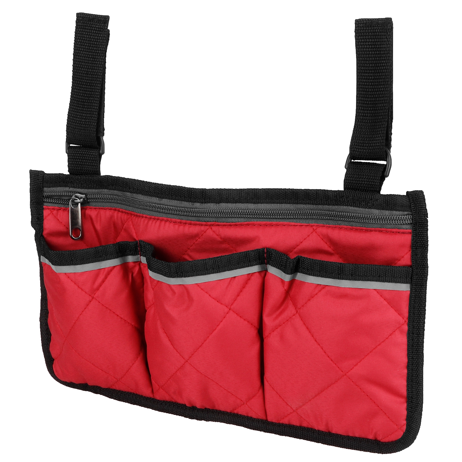 Multifunktionale Rollstuhltasche, Seitliche Aufbewahrungstasche Für Bürostühle, Armlehnen-organizer, Bordeauxrot