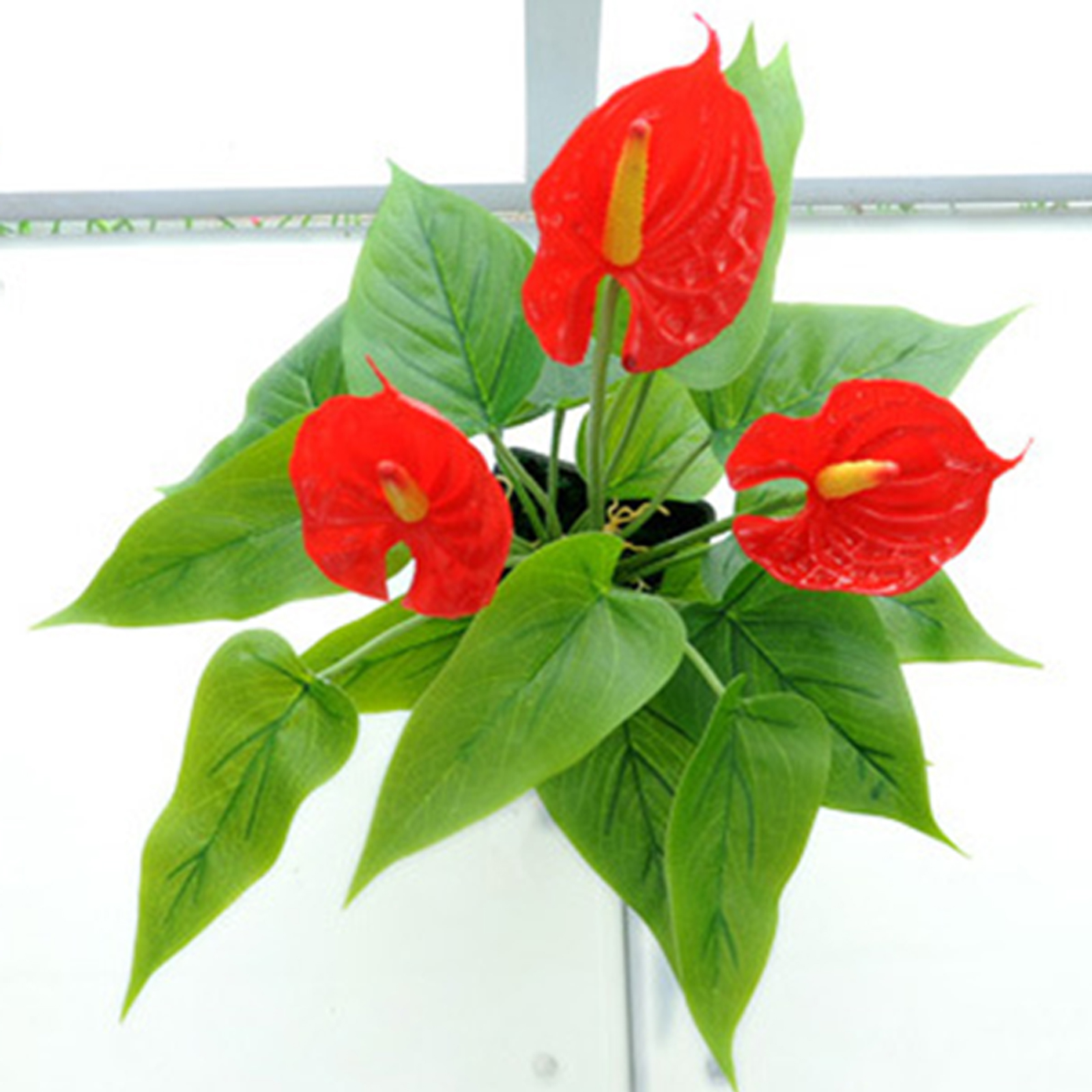 Kunstblumen Fürs Wohnzimmer, Plastikpflanzen In Künstlichen Töpfen, Künstliche Topfblumenornamente
