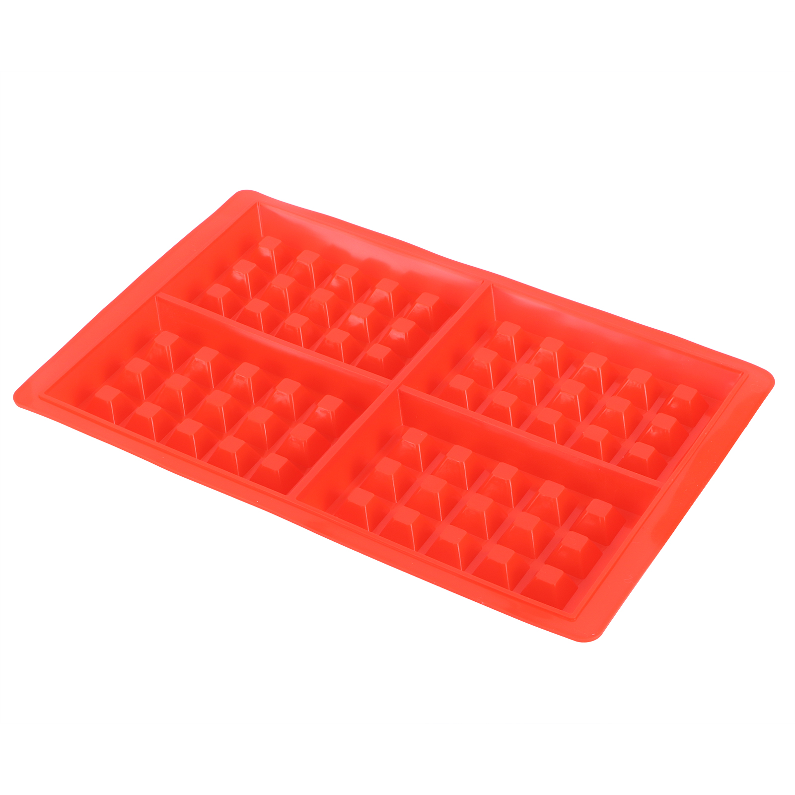 Wiederverwendbare Silikon-waffelform Zum Selbermachen, Muffin- Und Kuchenform, Rechteckiges Backutensil Mit 4 Mulden, Küchenaccessoire.