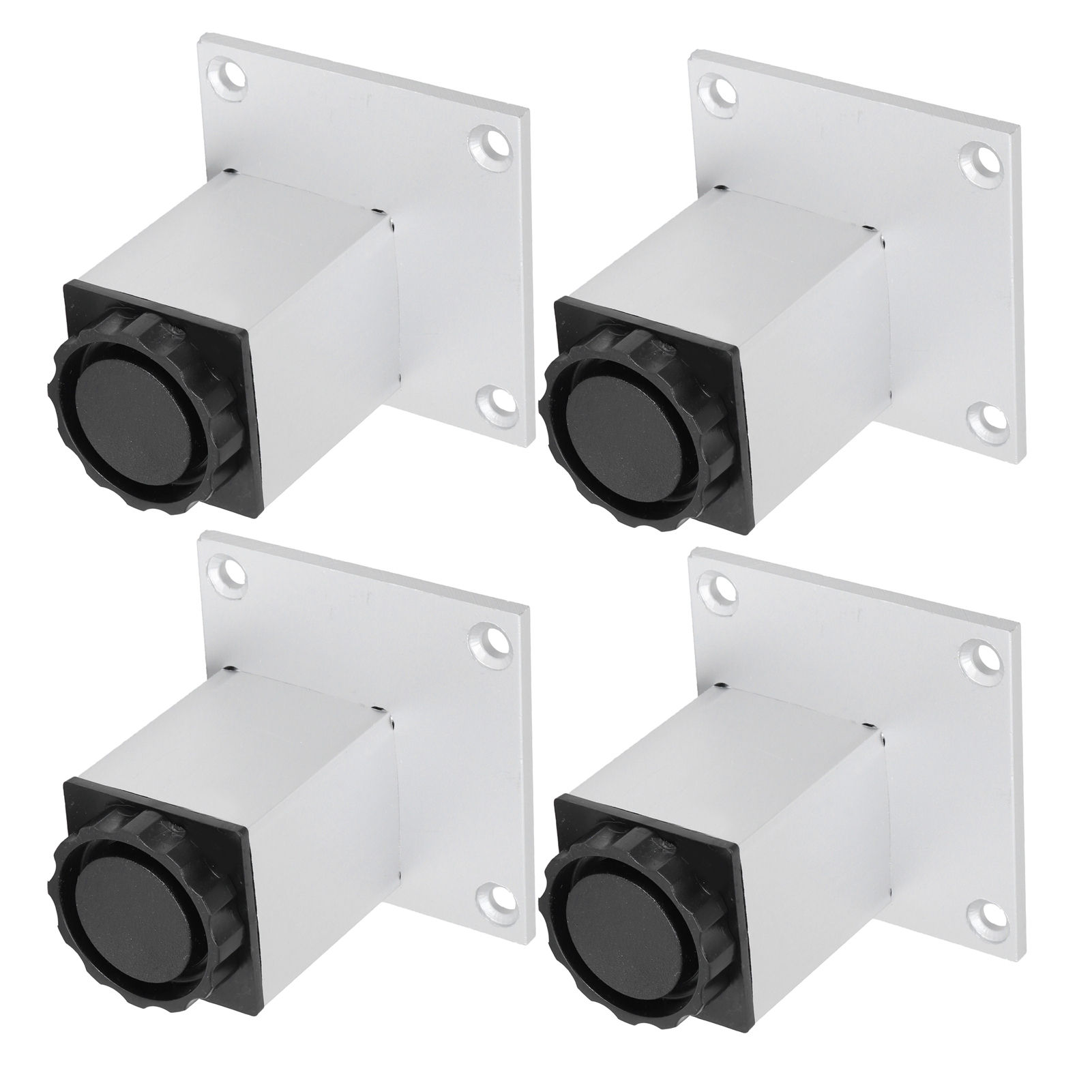4 Verstellbare, Quadratische Sofabeine Aus Aluminiumlegierung, 60 Mm Möbelfüße, Möbelbeschläge