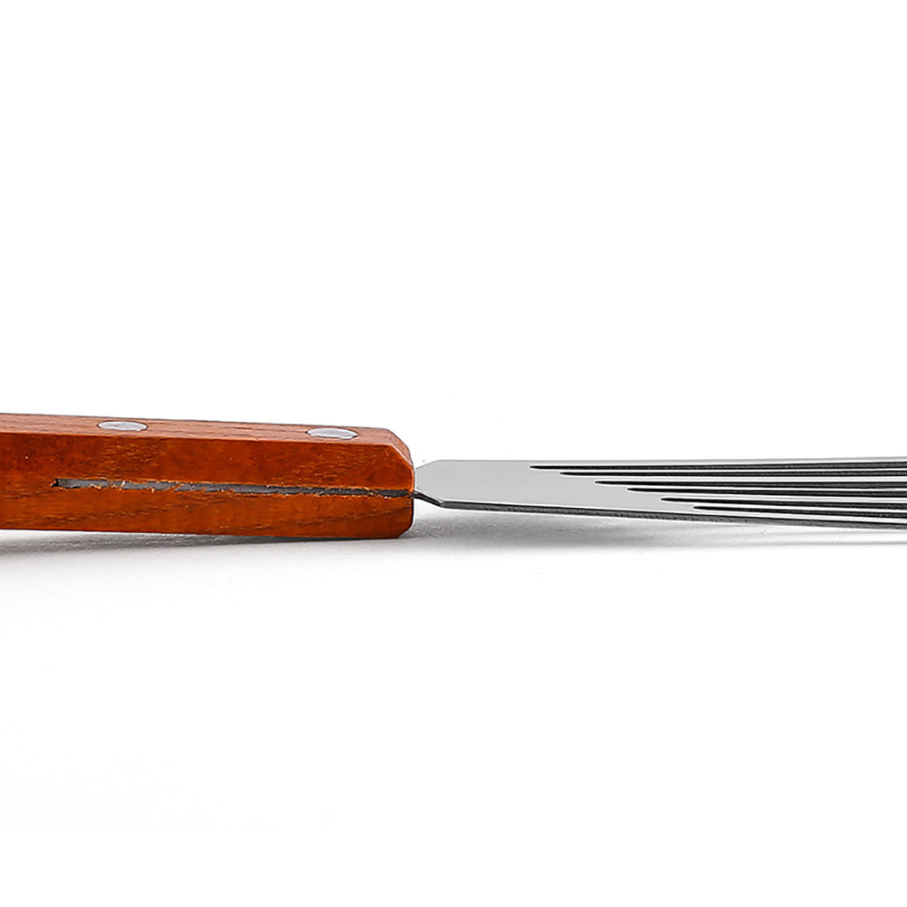 Rutschfester Bratlöffel Aus Edelstahl Für Steaks, Antihaftbeschichteter Küchenlöffel