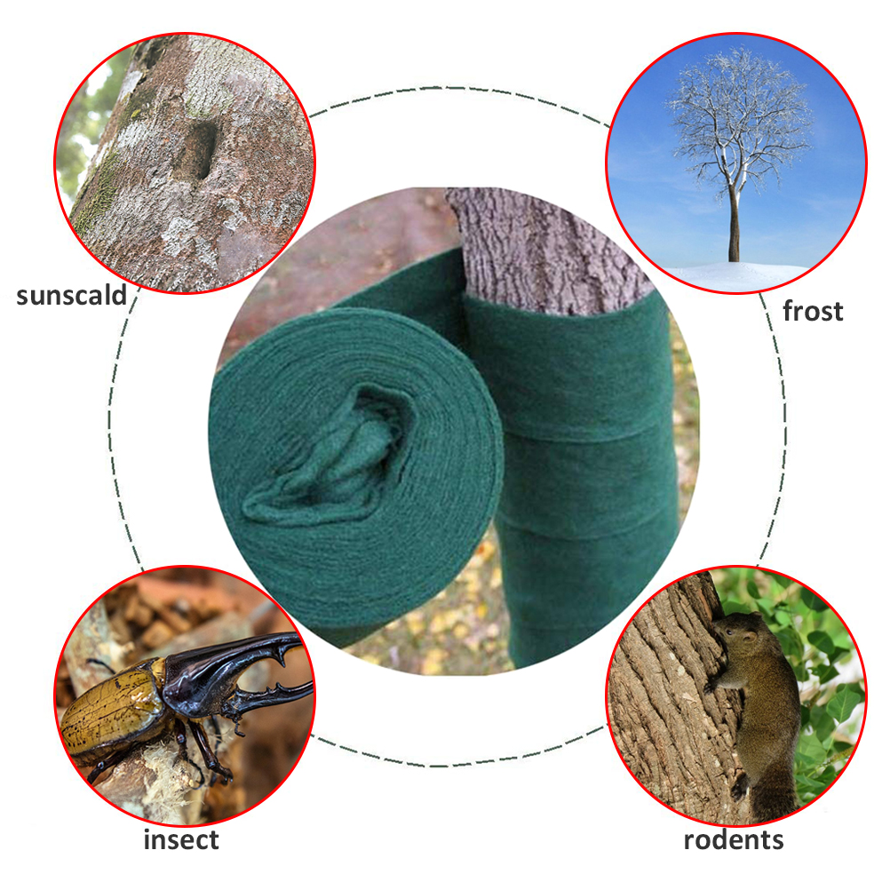 Atmungsaktive Baumhülle Aus Stoff, Winterschutz, Frostschutzband Für Bäume.