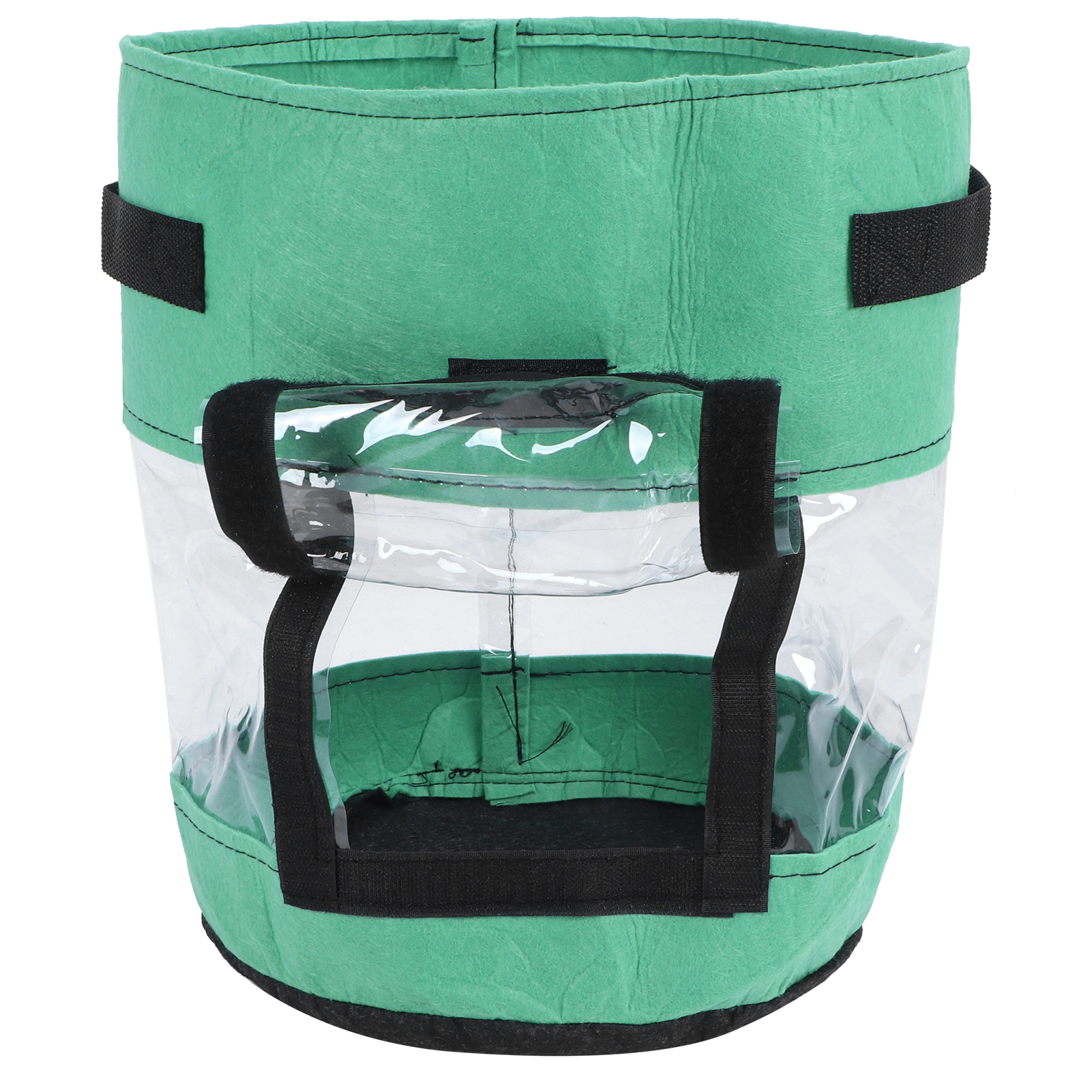 Kartoffelpflanzsack, 360° Transparenter Behälter Mit Grünem Und Schwarzem Verdunkelungsstoff, 30 X 35 Cm, 26 L/7 Gallonen, Gartenzubehör