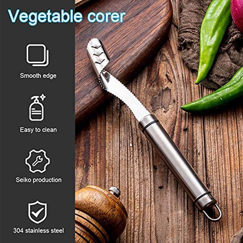 Rutschfeste, Manuelle Pfeffermühle Aus Edelstahl Mit Multifunktionalem, Gezahntem Extraktor, Küchenaccessoire