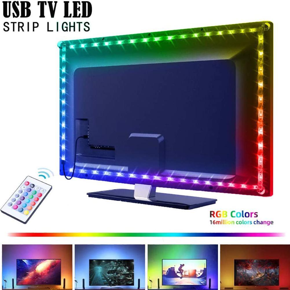 5v Dc Rgb Led-streifen, Flexibler Usb-lichtstreifen, Tv-hintergrundbeleuchtung, Led-streifen Mit Fernbedienung