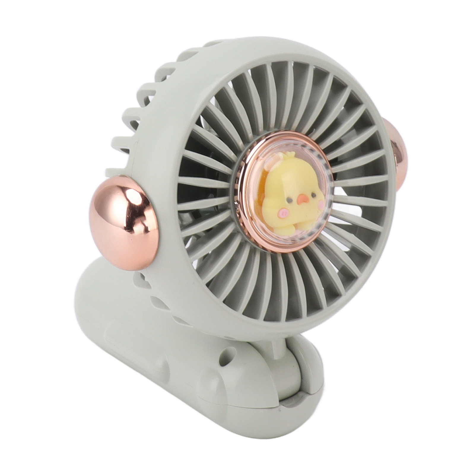 Niedlicher, Leichter, Faltbarer Mini-ventilator Mit 900-mah-akku, Verstellbar, Leise, Tragbar, Umweltfreundlich, Sommer