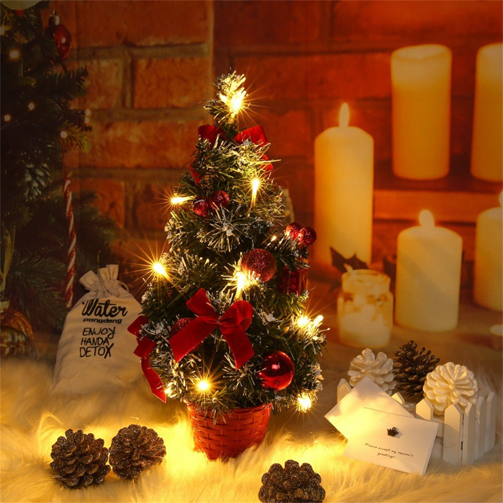 Künstlicher Weihnachtsbaum, 40 Cm, Für Den Tischgebrauch, Mini-led-lichterdekoration Für Weihnachtsfeiern