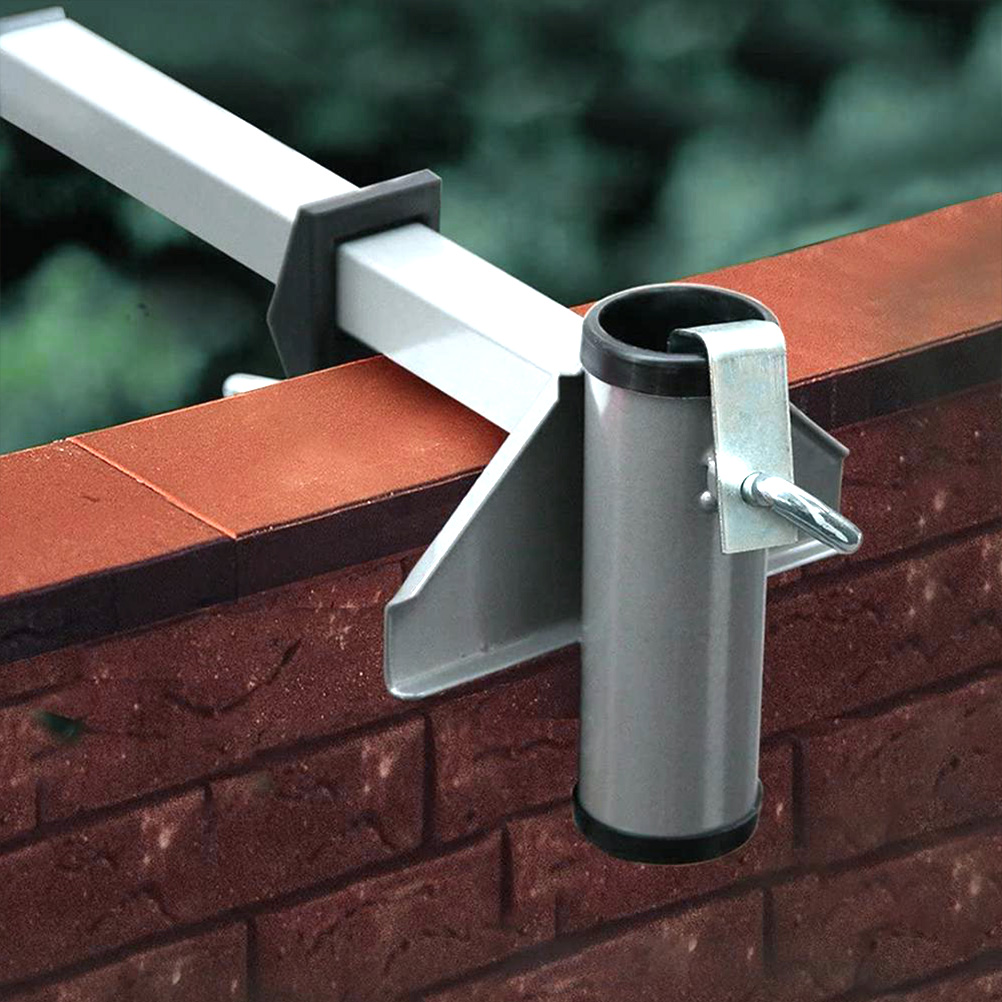 Flexibler Sonnenschirmhalter Aus Edelstahl, Stabile Befestigung Für Terrasse Und Balkon