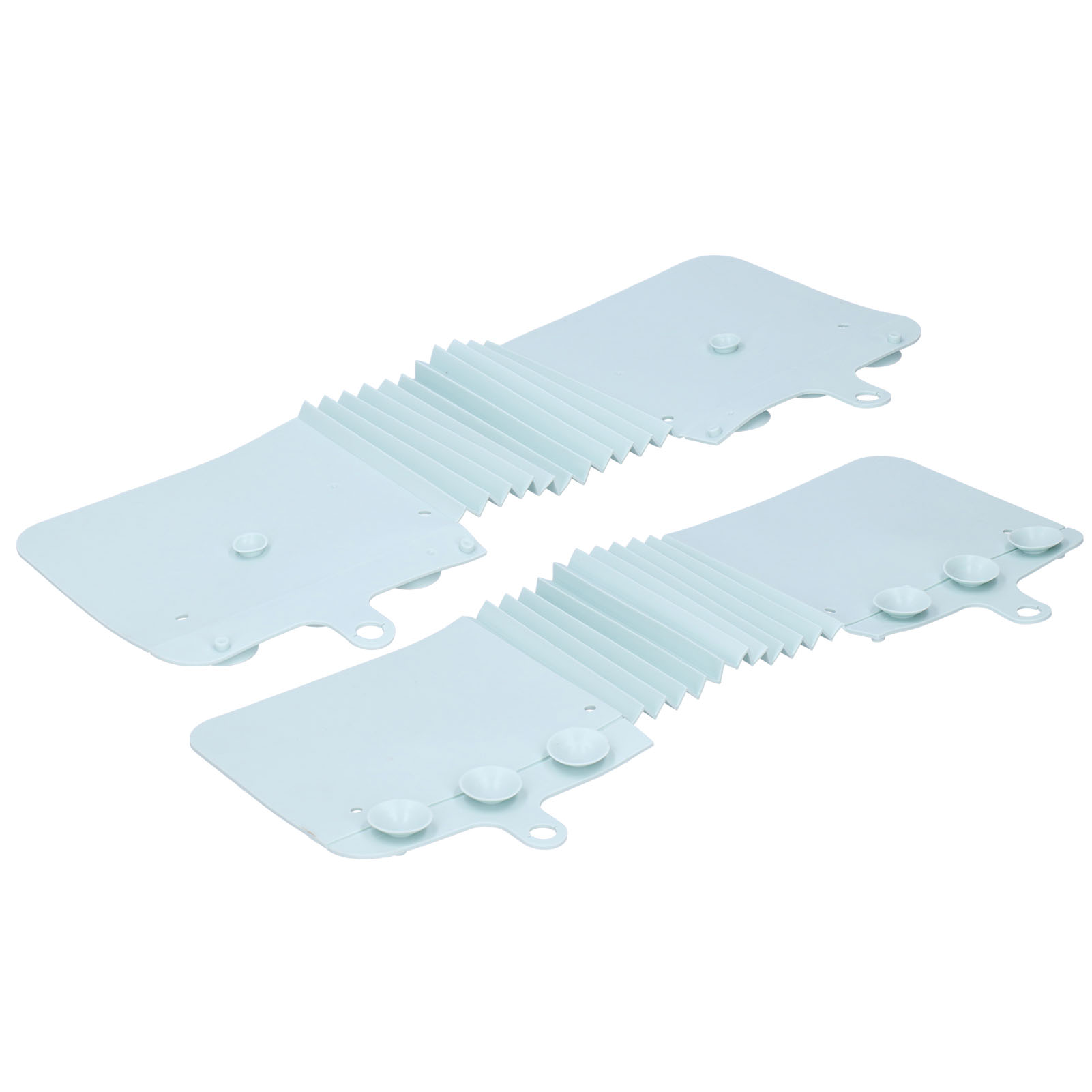 Klappbares Waschbecken Mit Spritzschutz Und Saugnäpfen, Hellblaue Spritzschutzwand, Küchenaccessoire.