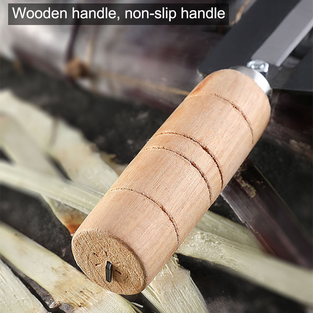 Zuckerrohrschälmesser, Ananasschäler Aus Kohlenstoffstahl, Zuckerrohr-entkernungsmesser Mit Holzgriff