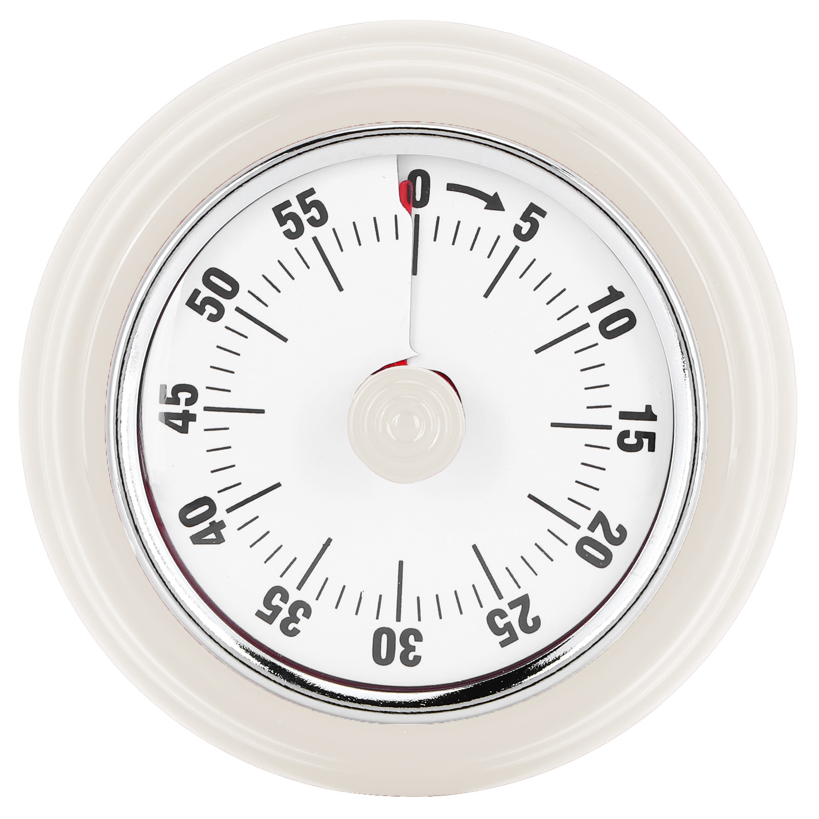 Manueller Mechanischer Magnettimer Mit Alarm Für Die Küche, Countdown-erinnerung, Zeitmanagement, Weißes Display