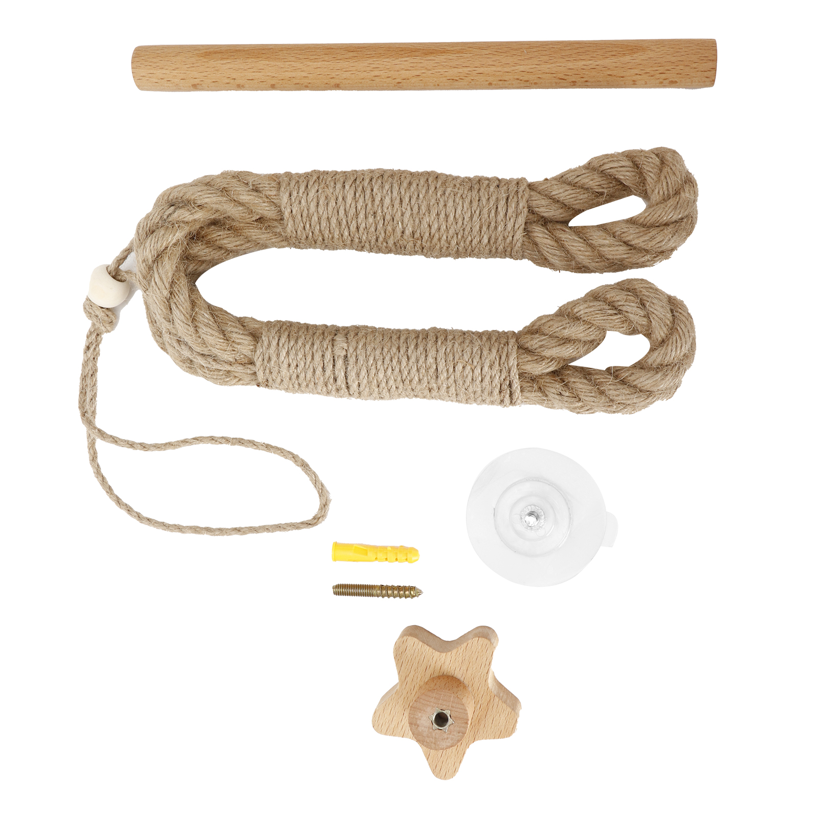 Set Aus Wandmontierten Toilettenpapierhaltern Aus Hanfseil, Innovativem Handtuchspender Und Badezimmer-organizer