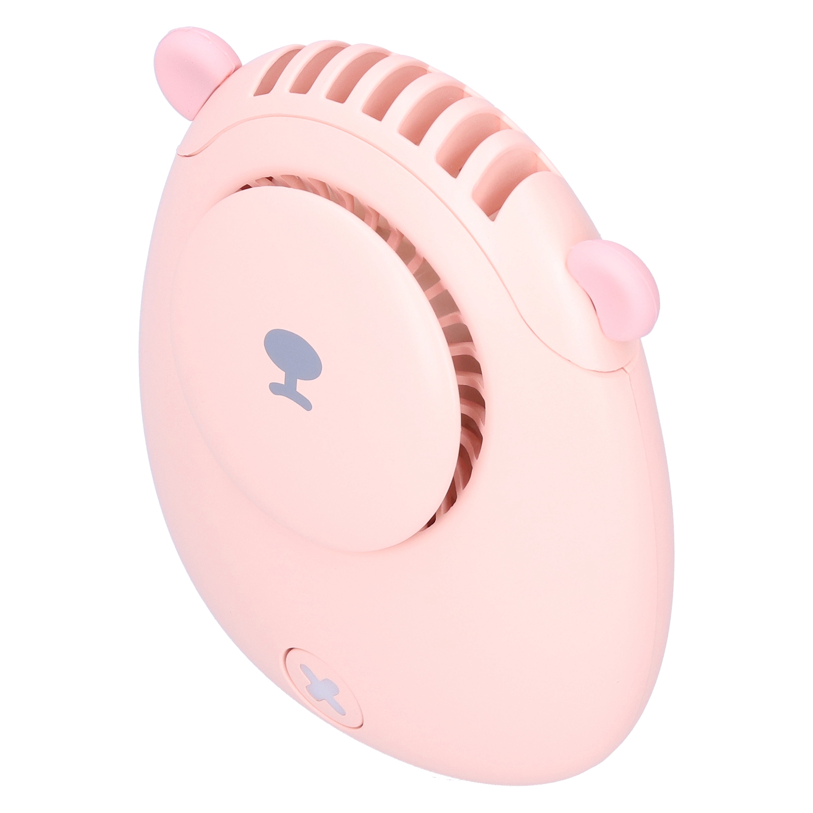 Tragbarer, Wiederaufladbarer Mini-nackenventilator Mit Usb-anschluss, 3 Geschwindigkeitsstufen, Für Den Sommer, Pink