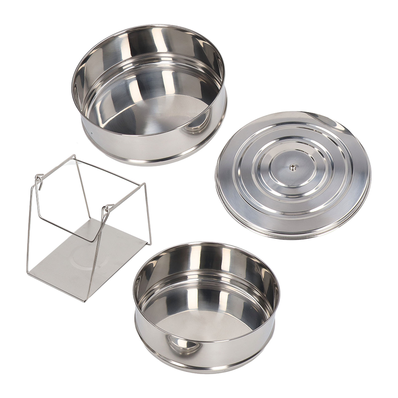 Dampfgarer Aus Edelstahl 304, 2 Stapelbare Etagen, Dampfgartopf Mit Deckel Zum Kochen In Der Küche