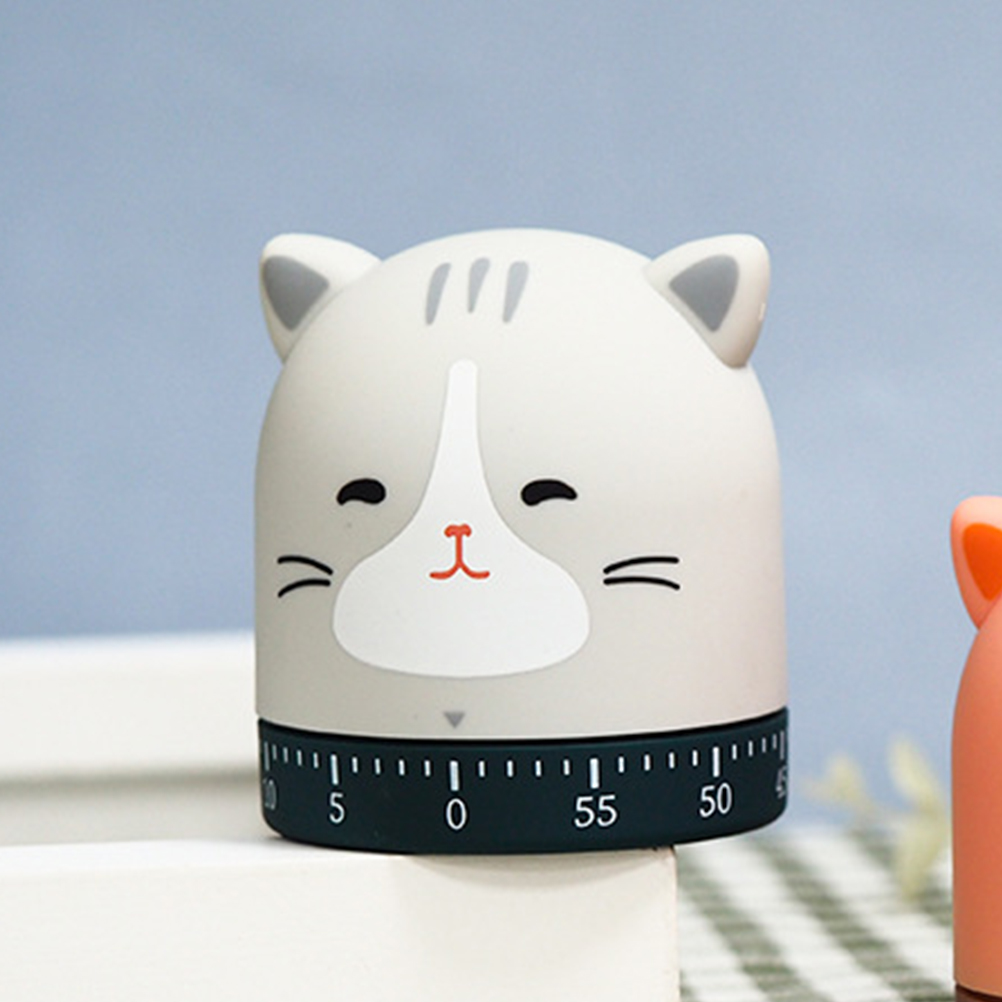 Niedlicher Katzen-timer, 60 Minuten, 360°-drehung Zum Kochen, Backen Und Kochen