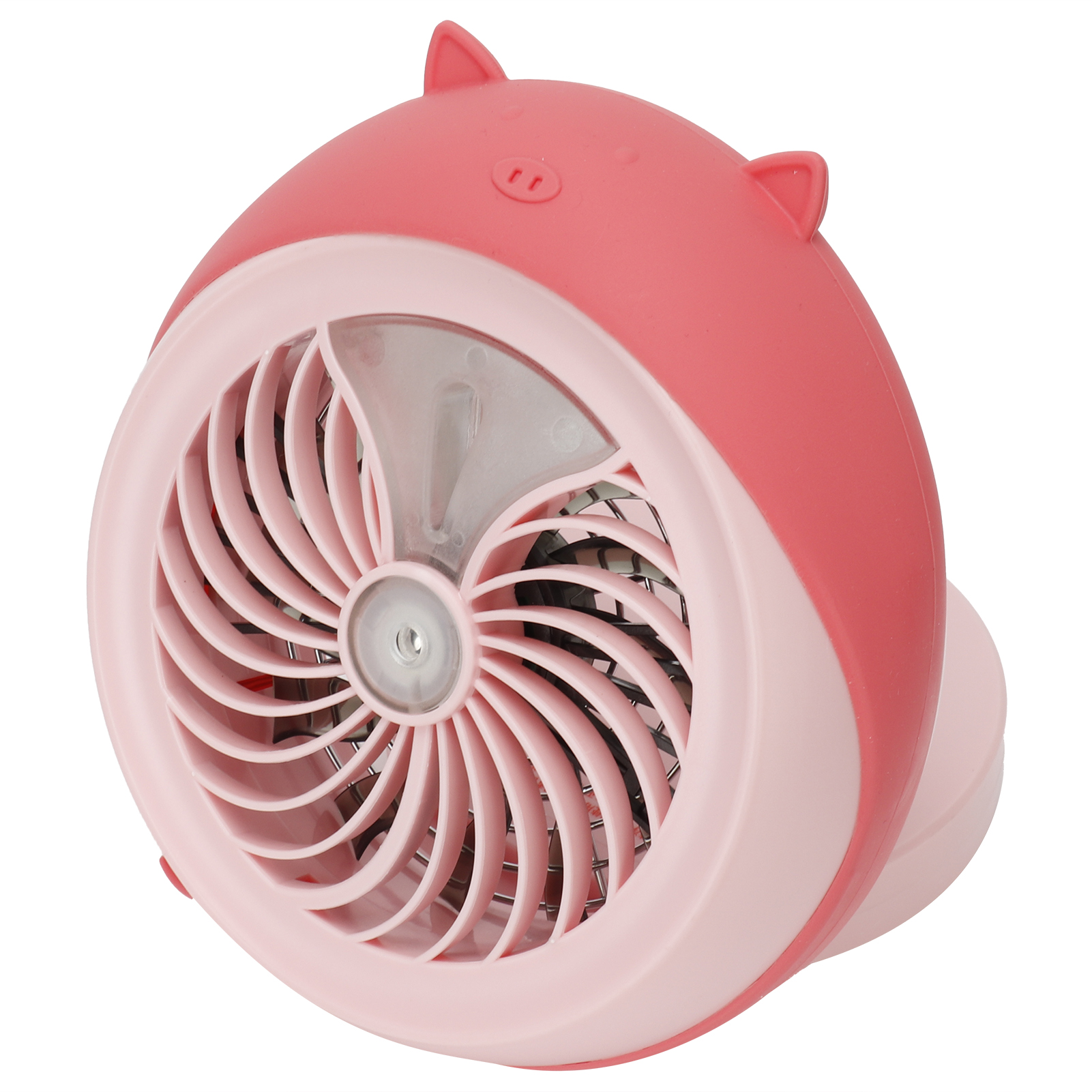 Niedlicher, Tragbarer Mini-tischventilator Mit Rosa Schweinchenfunktion, Luftbefeuchter Mit Sprühfunktion Für Das Homeoffice