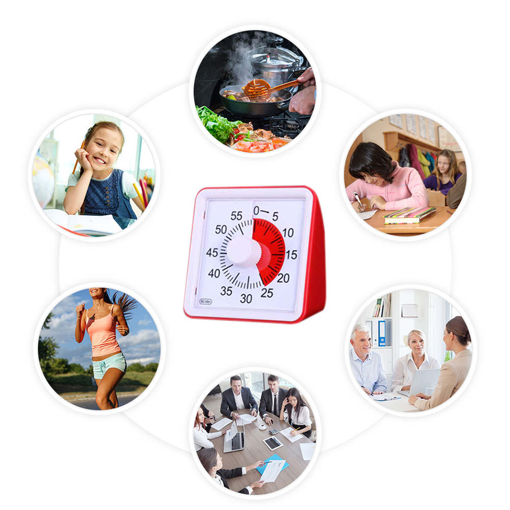 Lautloser Visueller Analogtimer, Stoppuhr Für Klassenzimmer Oder Besprechungen, Zeitmanagement-tool Für Kinder Und Erwachsene
