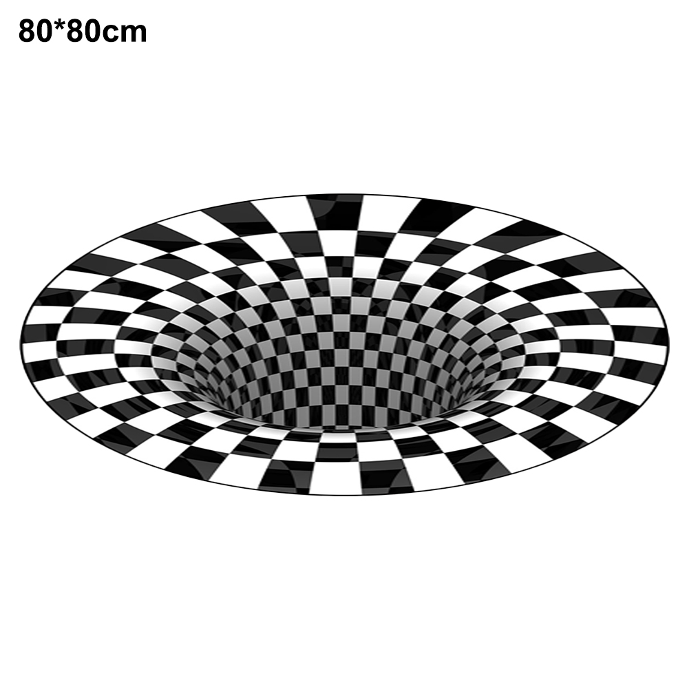 Runder Teppich Mit Optischem 3d-effekt, Wohnzimmerteppich, Couchtischunterlage, Dekoration Für Schlafzimmer, Esszimmer, Büro