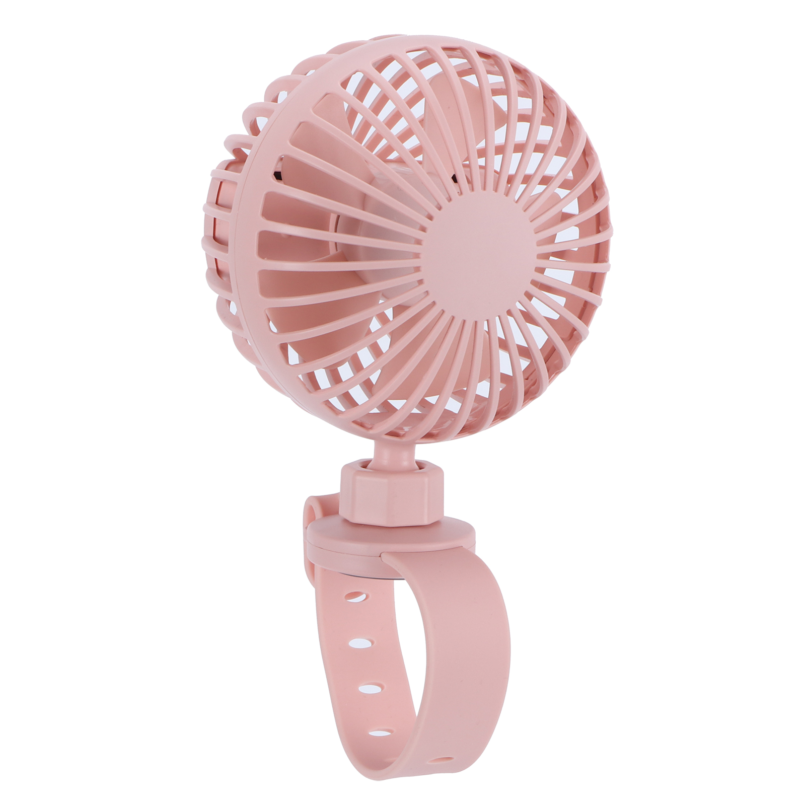 Wiederaufladbarer Usb-ventilator Mit Komfortabler Handschlaufe, Kleiner Tragbarer Pinkfarbener Ventilator Für Drinnen, Draußen Und Auf Reisen