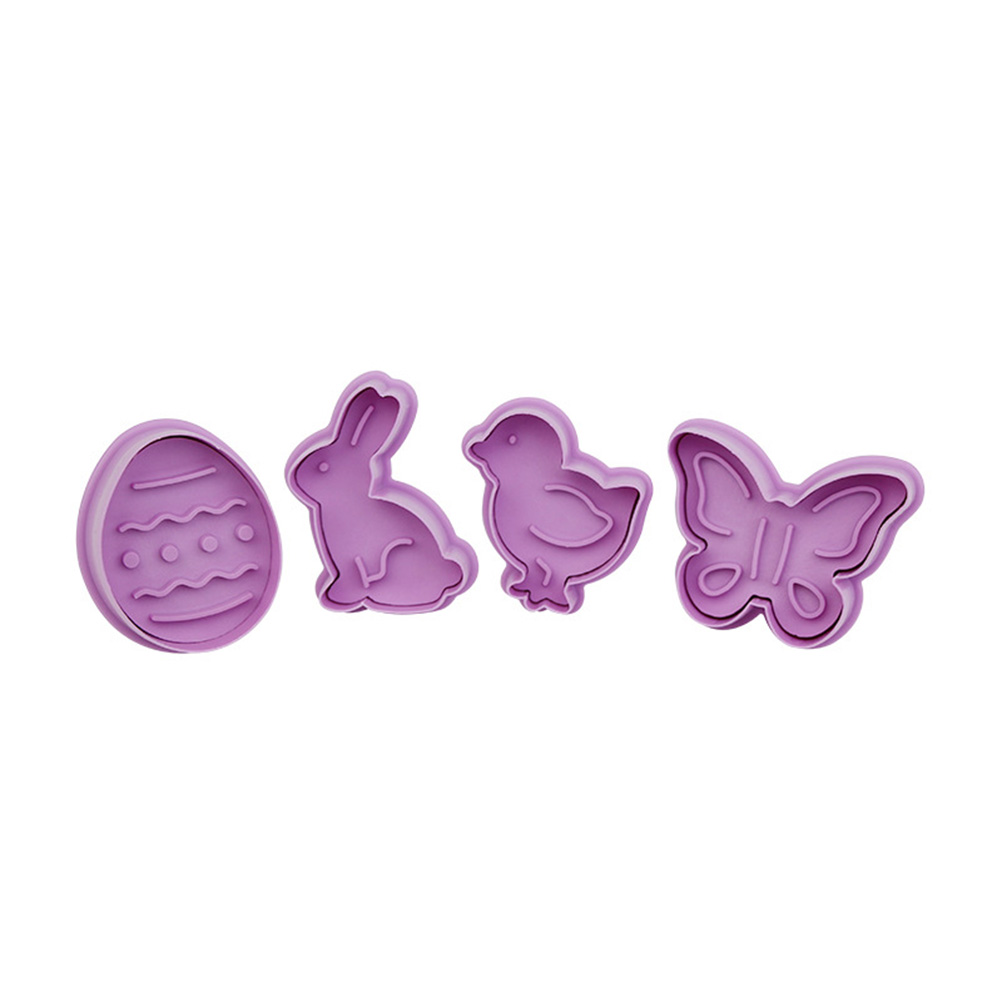 Set Mit 4 Niedlichen Oster-tier-ausstechformen, Diy-keksform, Fondant-ausstecher