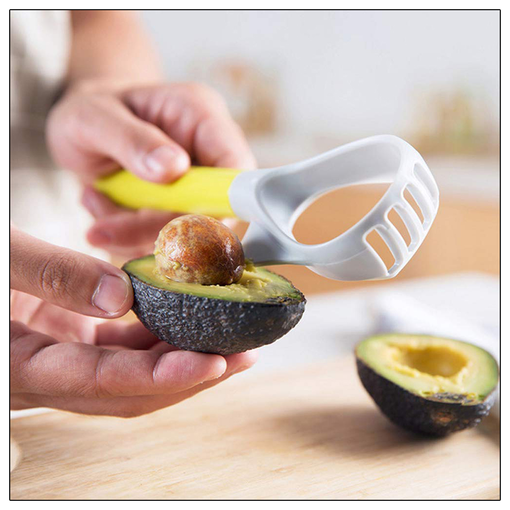 5-in-1 Avocadomesser: Entkerner, Schäler Und Gemüsepresse Aus Kunststoff, Küchenaccessoire Für Obst Und Gemüse