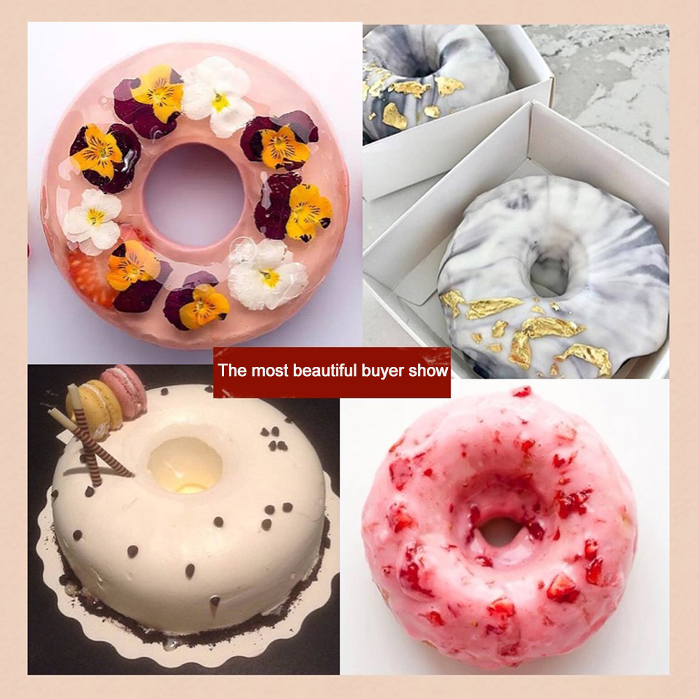 Runde Silikonform Für Chiffon-kuchen, Diy-kuchenausstecherring, Gebäckbackform