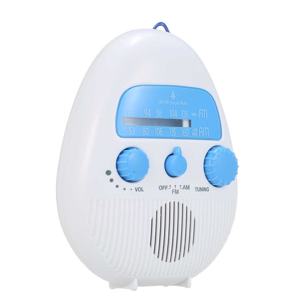 Mini-duschradio, Wasserdicht, Kabelloses Fm/am-badezimmerradio, Batteriebetrieben, Wasserdicht Fürs Badezimmer