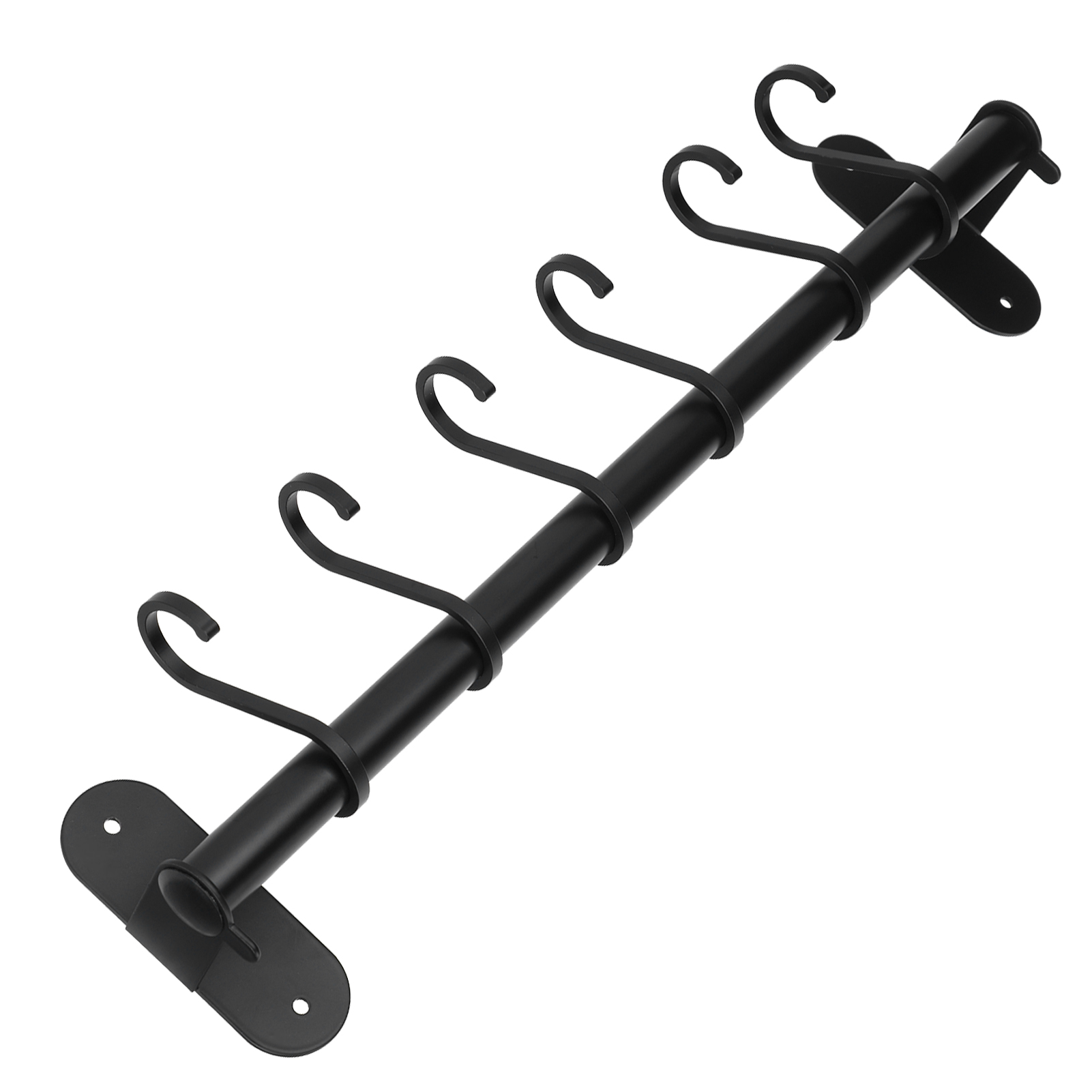 40 Cm Deckelaufhänger-set Mit 6 Wandhaken, Hängende Aufbewahrung Für Küchenutensilien, Perforierter Organizer-halter.