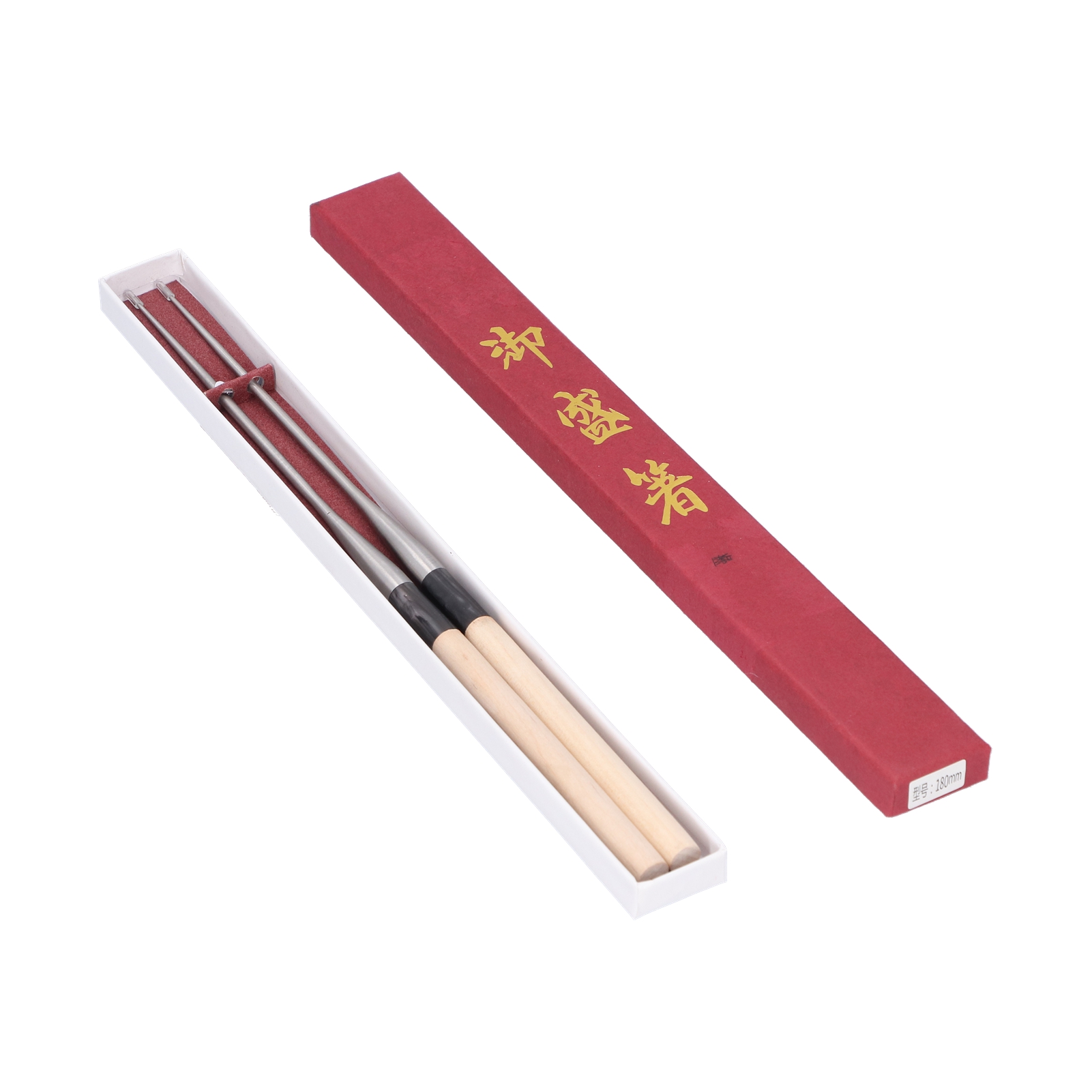 Japanische Sushi-essstäbchen Mit Holzgriffen, Servierbesteck Für Den Tisch, 180 Mm
