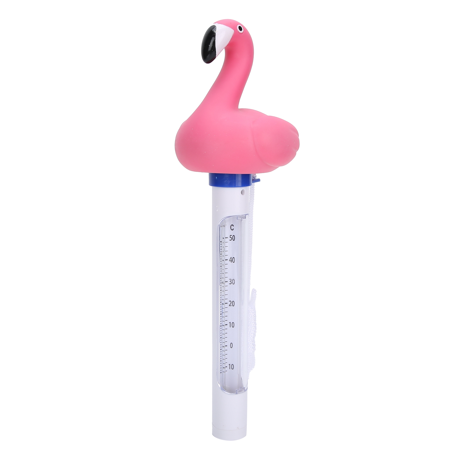 Schwimmendes, Tierförmiges Schwimmbadthermometer Mit Seil Zur Messung Der Poolwassertemperatur.