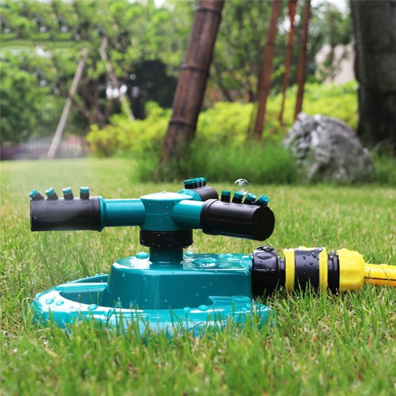 360° Drehbarer Rasensprenger, Automatischer Gartenbewässerungskopf, Verstellbarer Wassersprüher