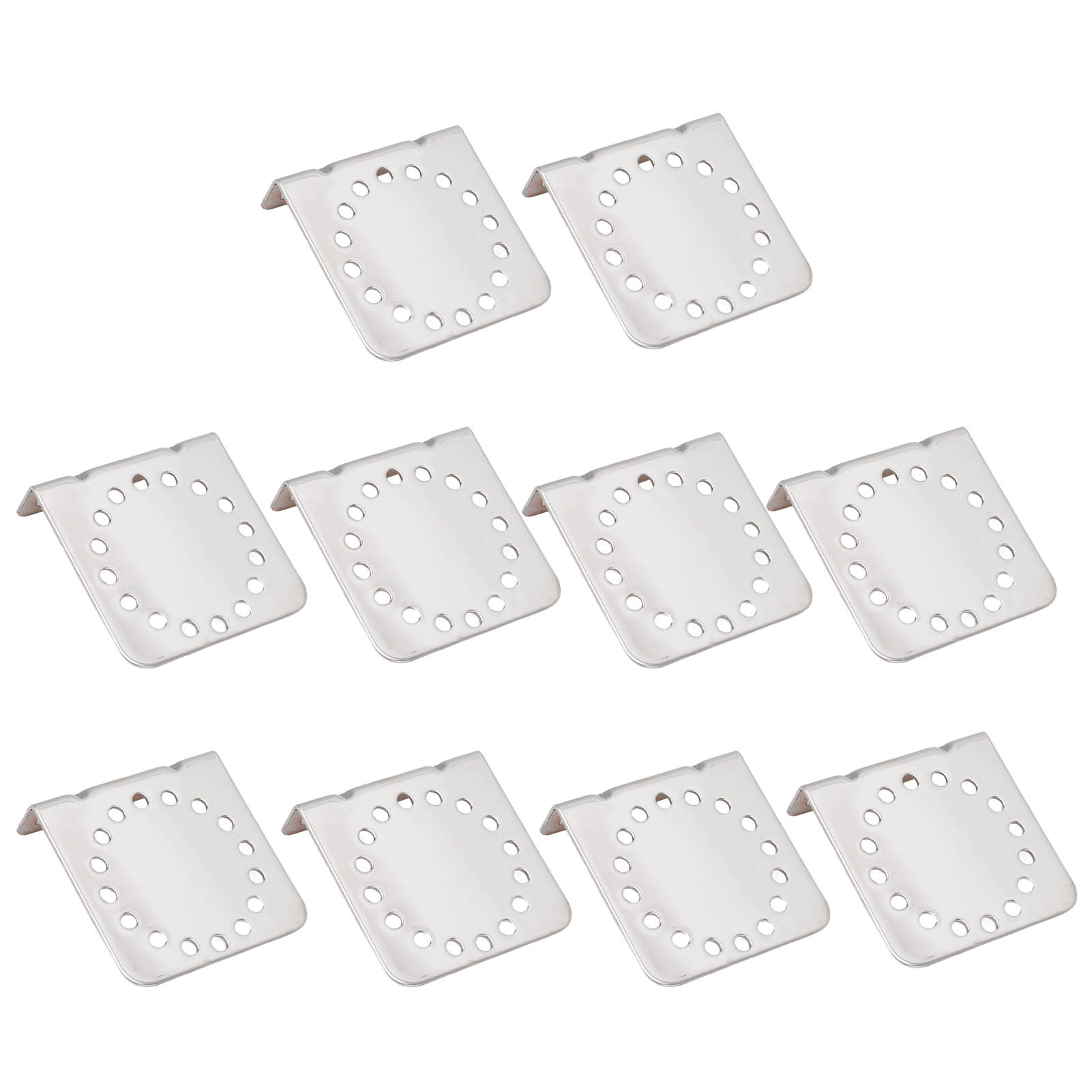 Packung Mit 10 Verzinkten Eckwinkeln, Befestigungswinkel Für Elektrozäune Mit Rundstab.