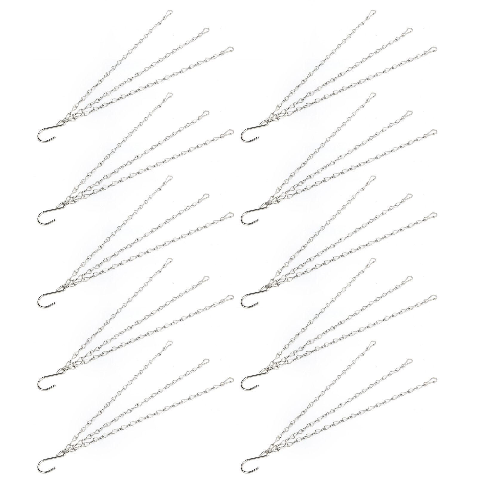 10 Wandhaken Mit Kette, 8 Eisenstränge, Aufhängehalterungen Für Gartenblumentöpfe, Ersatzset