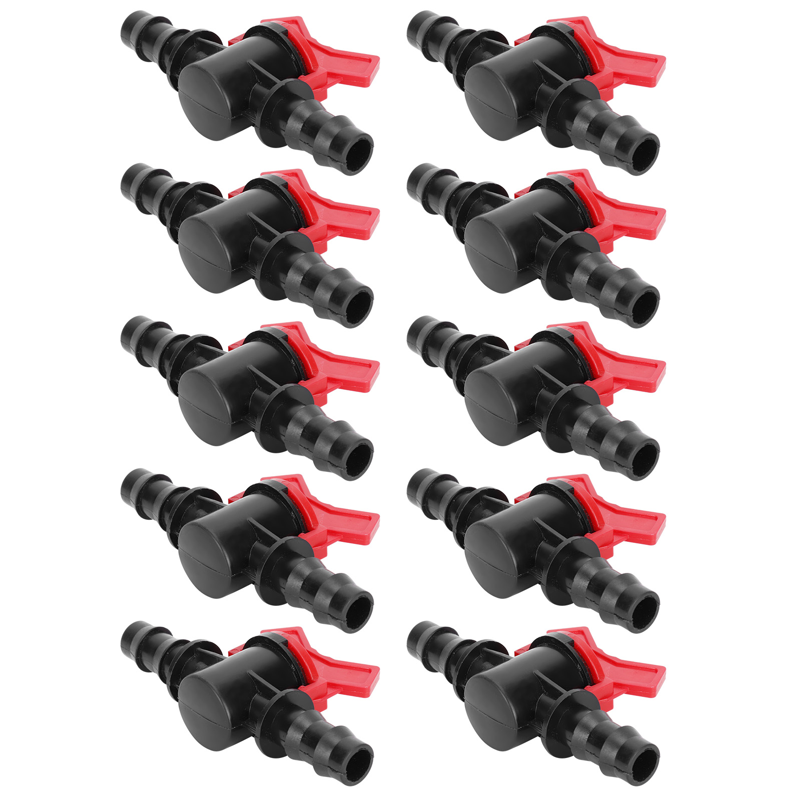 Packung Mit 10 1/2-zoll-schlauchanschlussstücken Für Bewässerungsanlagen, Inline-ventil Für Gartenschlauchverbinder.