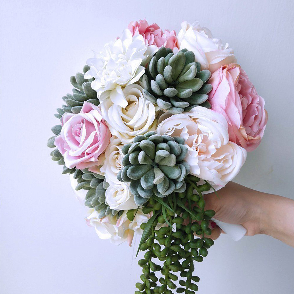 2 Steckschaum-bouquethalter Mit Kunststoffgriffen, Diy-basis Für Hochzeiten, 2 Stück