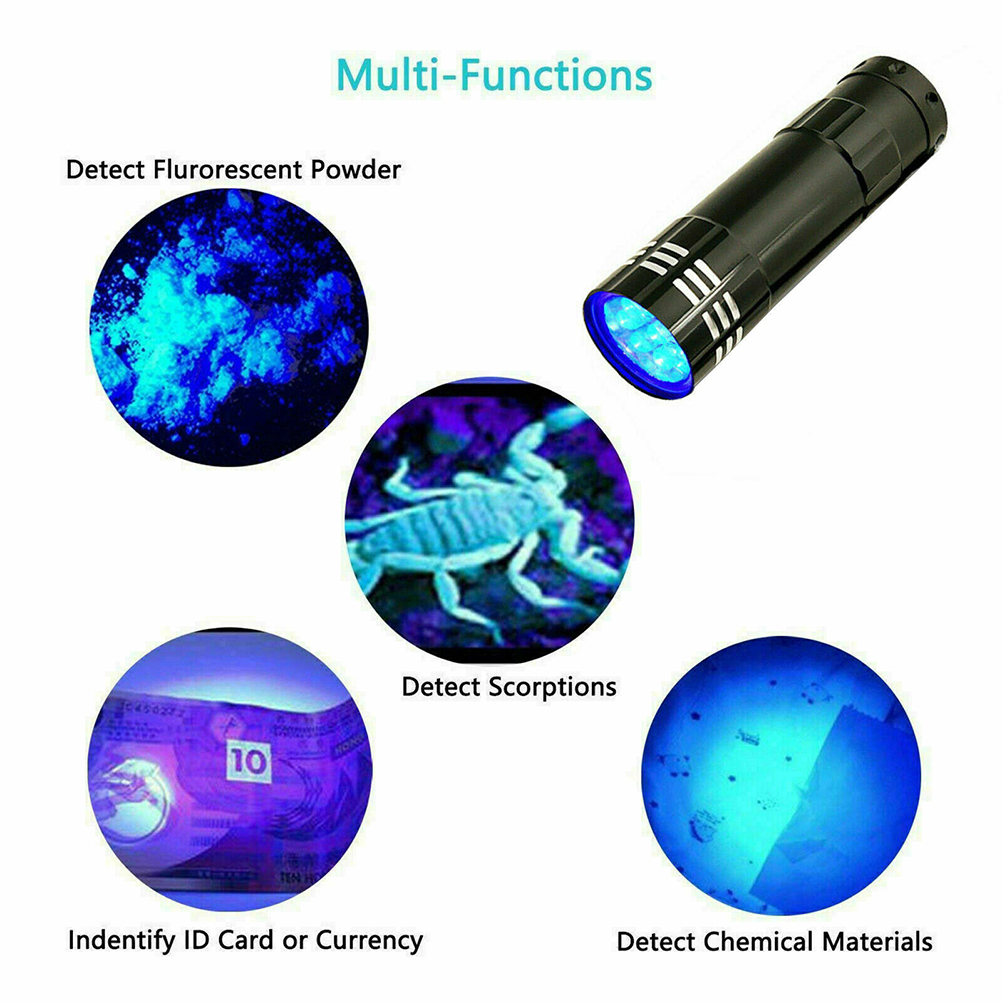 Tragbare Multifunktions-uv-taschenlampe, Banknotenprüfer, Handliche Uv-lampe