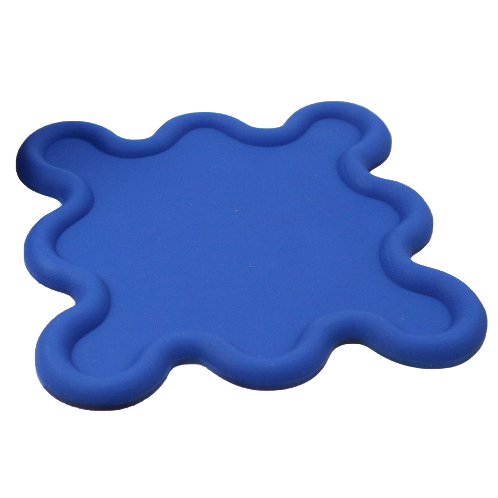 Blaues Set, Unregelmäßig Geformter Pvc-untersetzer, Hitzebeständig, Wasserdicht, Für Küche, Schüsselmatte.