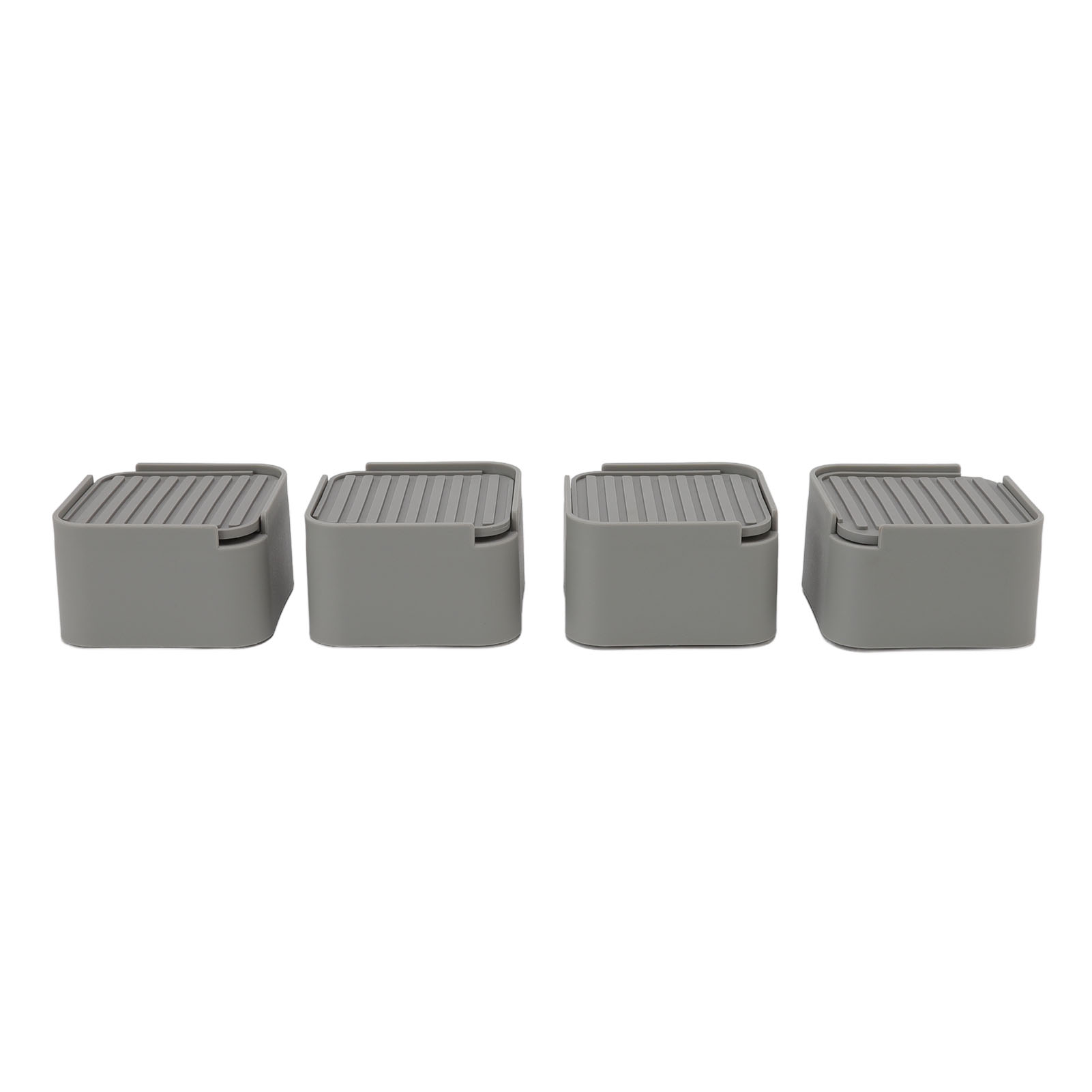 Quadratische, Graue Gummifüße (5 Cm) Für Möbel, Sofa, Bett, Waschmaschine Rutschfeste Pads Für Zuhause