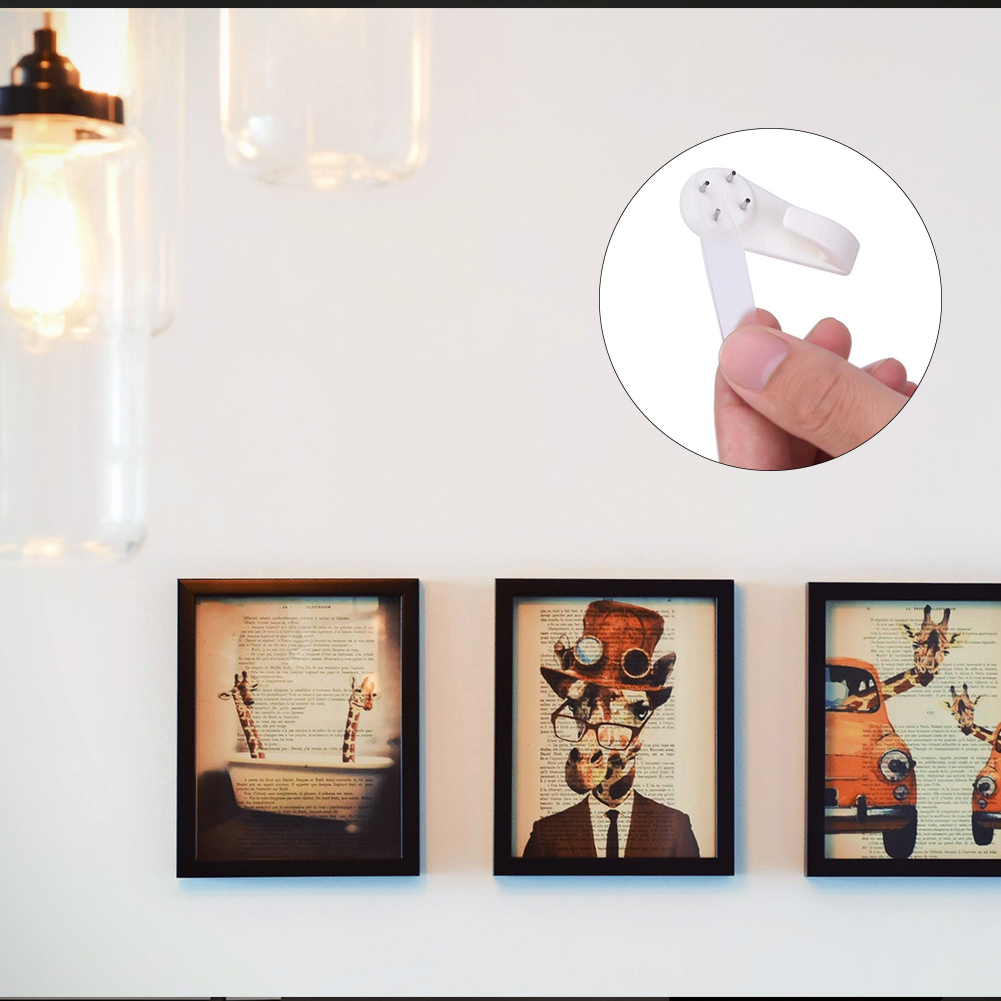Unsichtbarer, Spurlos An Der Wand Befestigter Bilderrahmen, Kunststoffhaken Für Uhren Und Bilderrahmen, Wandhaken Für Die Dekoration Von Homeoffice Und Büro