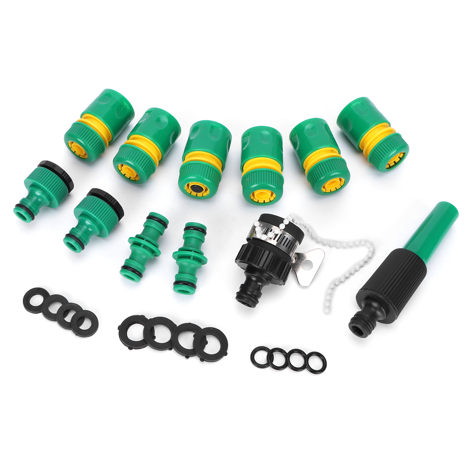 24-teiliges G1/2 Schlauchanschluss-set, Gartenbewässerungsanschluss, Autowaschanlage, Wassersprüher-bewässerung.