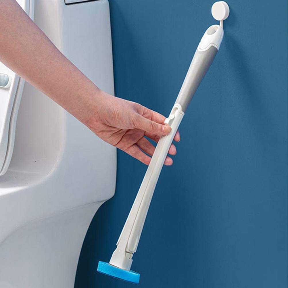 Einweg-toilettenbürste Mit 10 Desinfektions-ersatzköpfen, Leistungsstarkem Reinigungssystem, Komplettem Toiletten-set.