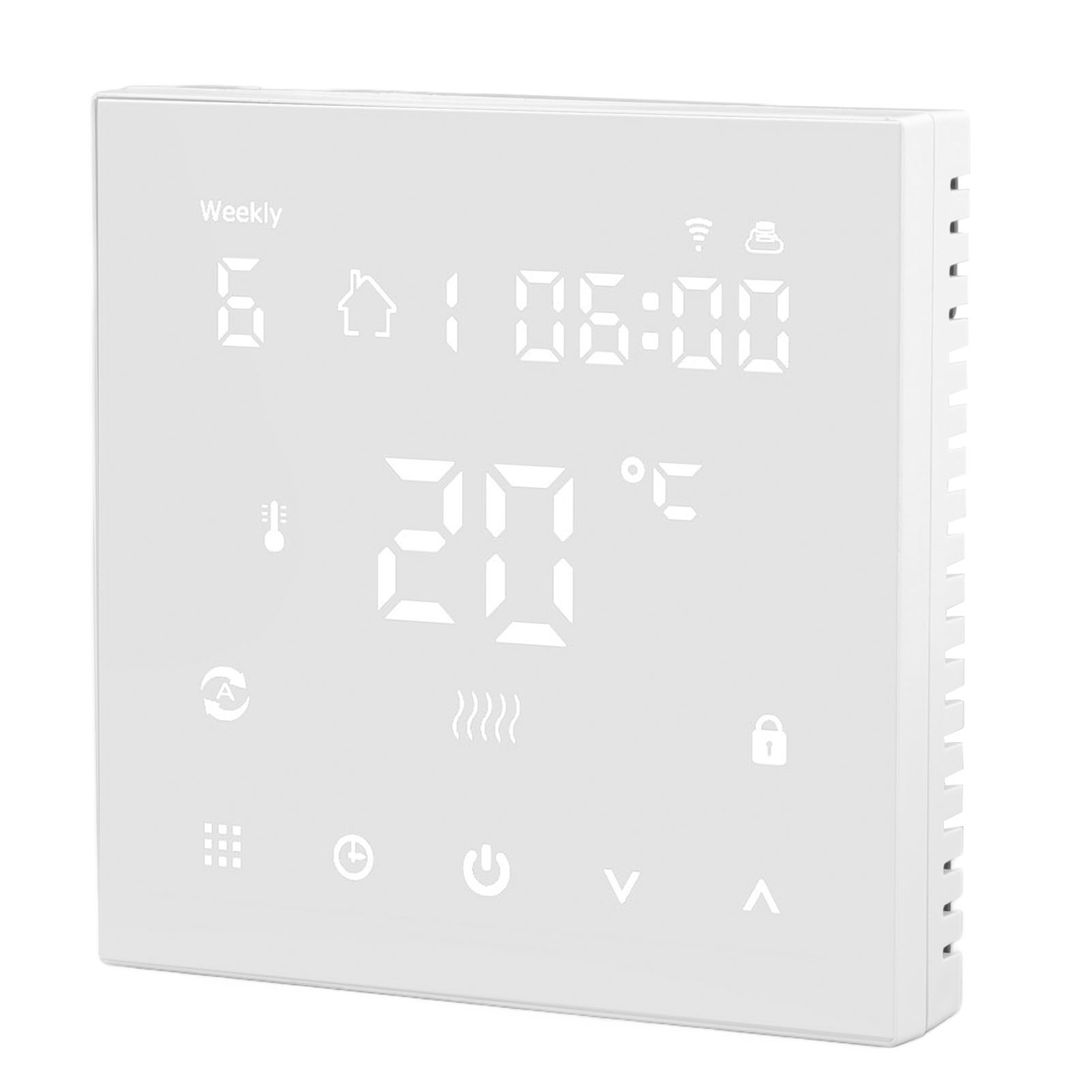 Intelligenter Touchscreen-thermostat Mit Wlan, Timer-programmierung, Mobiler Steuerung Und Digitalanzeige. 90–240 V