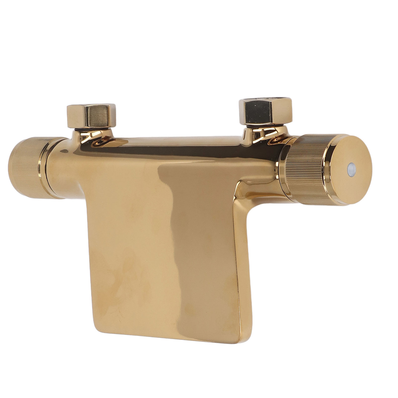 Wandmontierte Badewannenarmatur Aus Edelstahl, Wasserfallauslauf, Waschtisch-/wc-armatur, G1/2-innen-/außengewinde, Goldfarben
