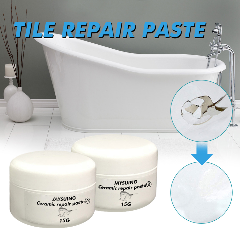 Reparaturset Für Porzellanfliesen An Böden Und Wänden, Cremepaste Für Risse Und Absplitterungen, Badewannen- Und Duschrenovierungsset
