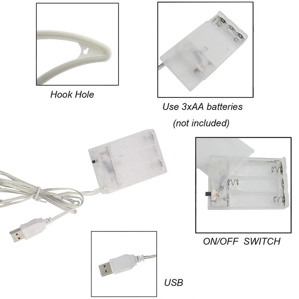 Led-neonlicht, Beleuchtetes Wandschild, Batterie- Und Usb-betrieben, Für Zuhause, Partys Und Weihnachten.