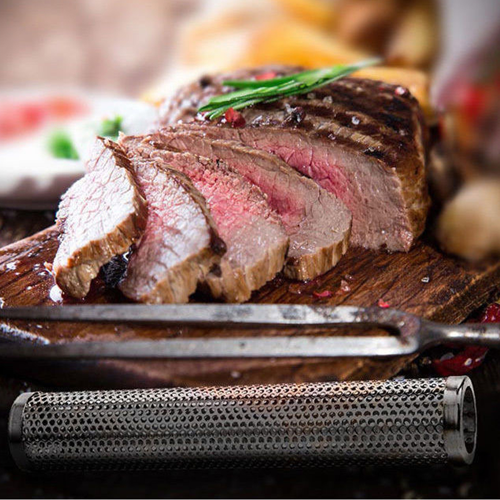 Runder Pellet-smoker Mit Grillrost Für Den Außenbereich, Heißer Und Kalter Edelstahl-grillrauchgenerator