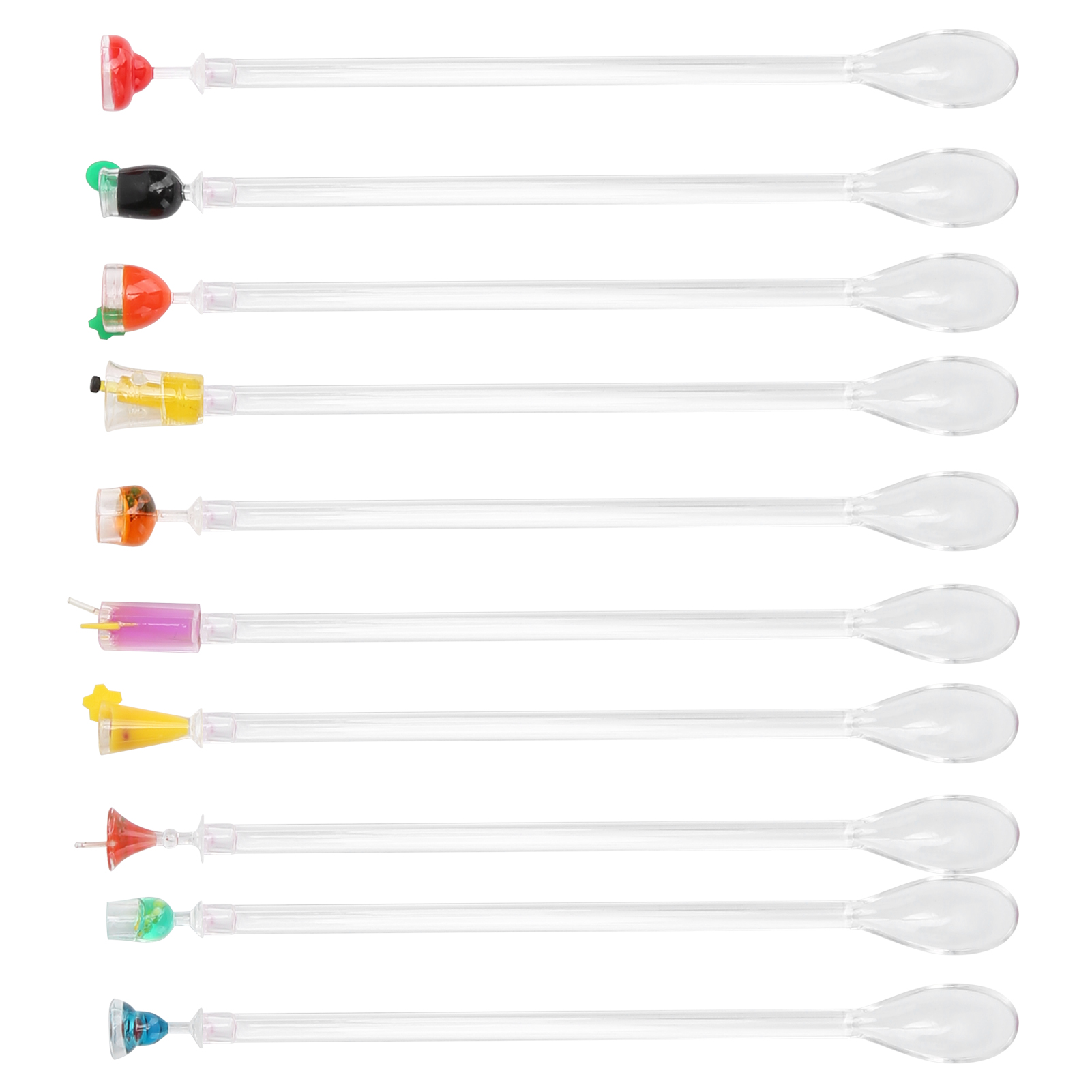 10er-set Niedlicher Cocktail-rührlöffel, Barzubehör, Küchenaccessoires