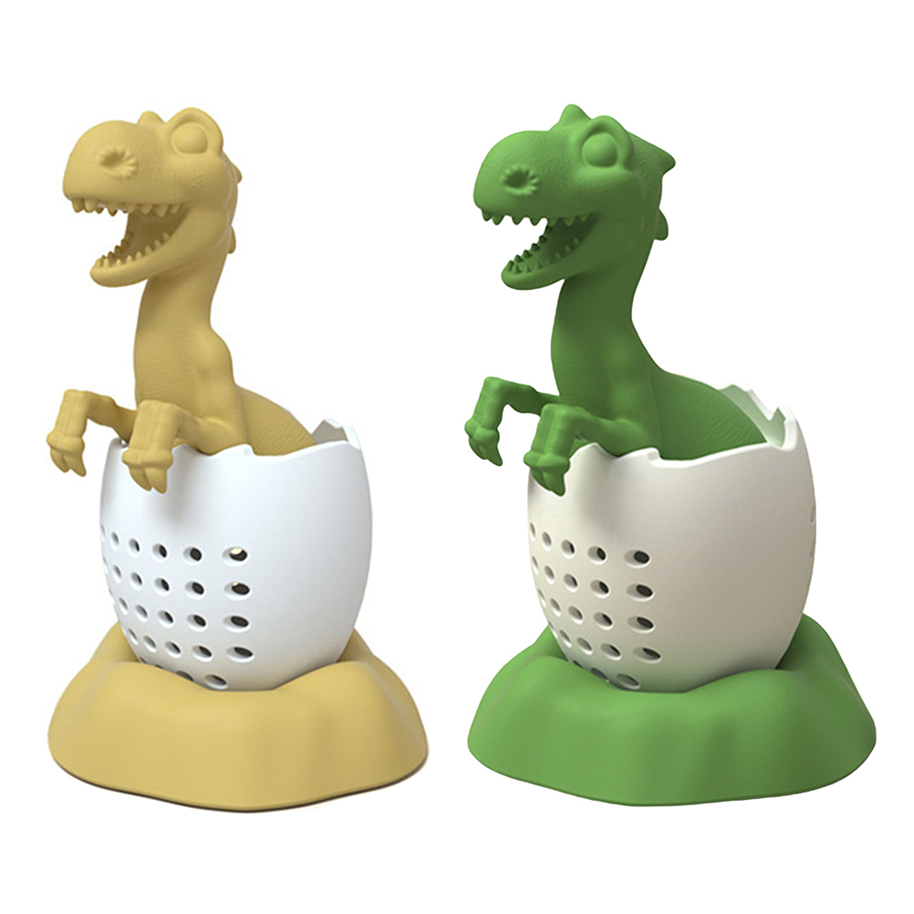 Tee-ei Aus Silikon In Dinosaurierform, Hitzebeständig, Niedliches Baby-dinosaurier-teesieb