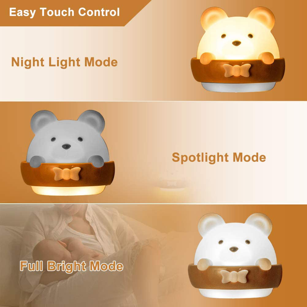 Led-nachtlicht Ohne Bohren Mit Fernbedienung, Augenschonende Nachttischlampe, Kinderzimmer